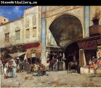 unknow artist Arab or Arabic people and life. Orientalism oil paintings 419